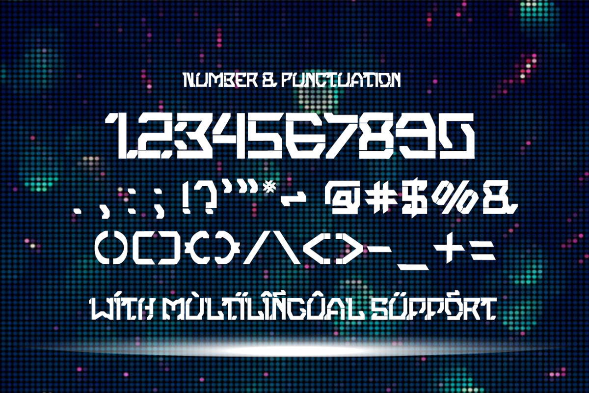 Revalingion - Modern Sci Fi Font, a Blackletter Font by Dhabee (Photo 3 of 8)