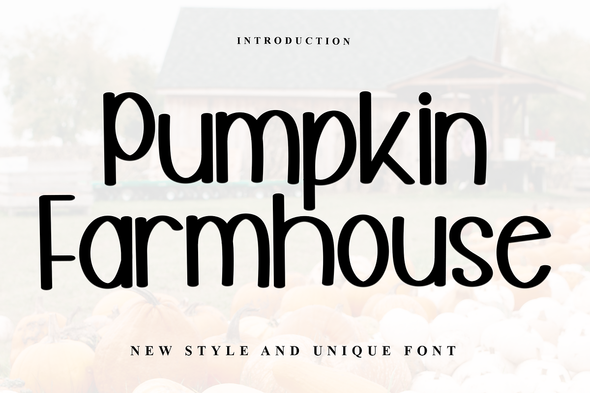 Pumpkin Farmhouse, a Serif Font by InermediaSTUDIO (Photo 1 of 7)
