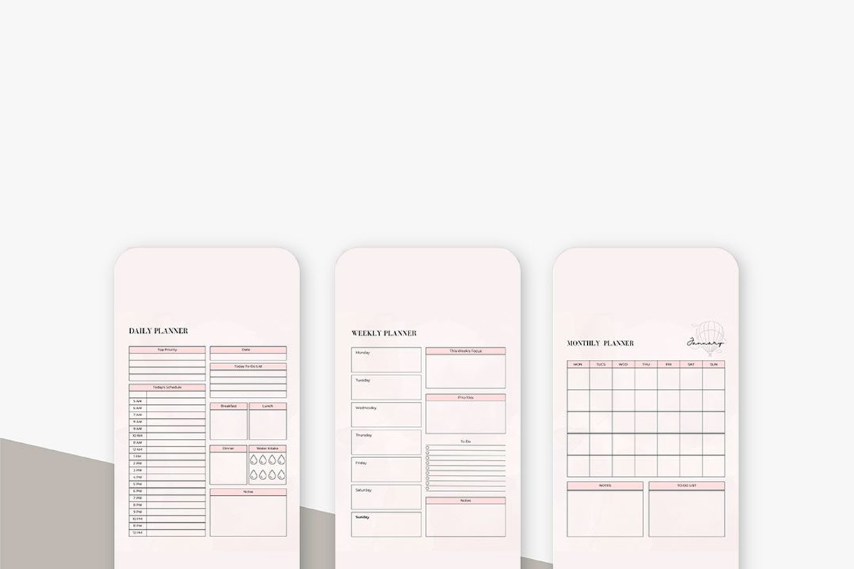 PLR/MRR Daily-Weekly-Monthly Planner, a Stationery Template by Brand Your Biz Co. (Photo 4 of 11)