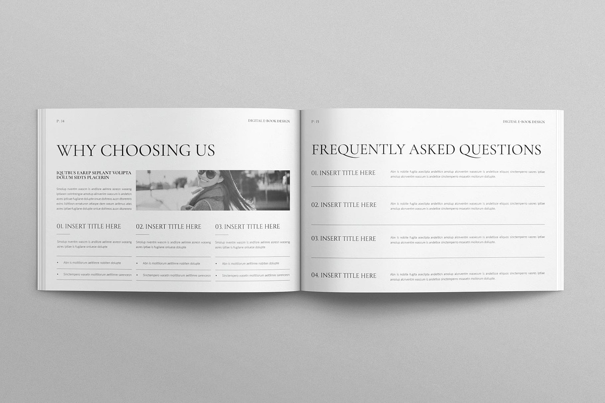 Digital Ebook Template Landscape, a Brochure Template by E-Type (Photo 6 of 7)