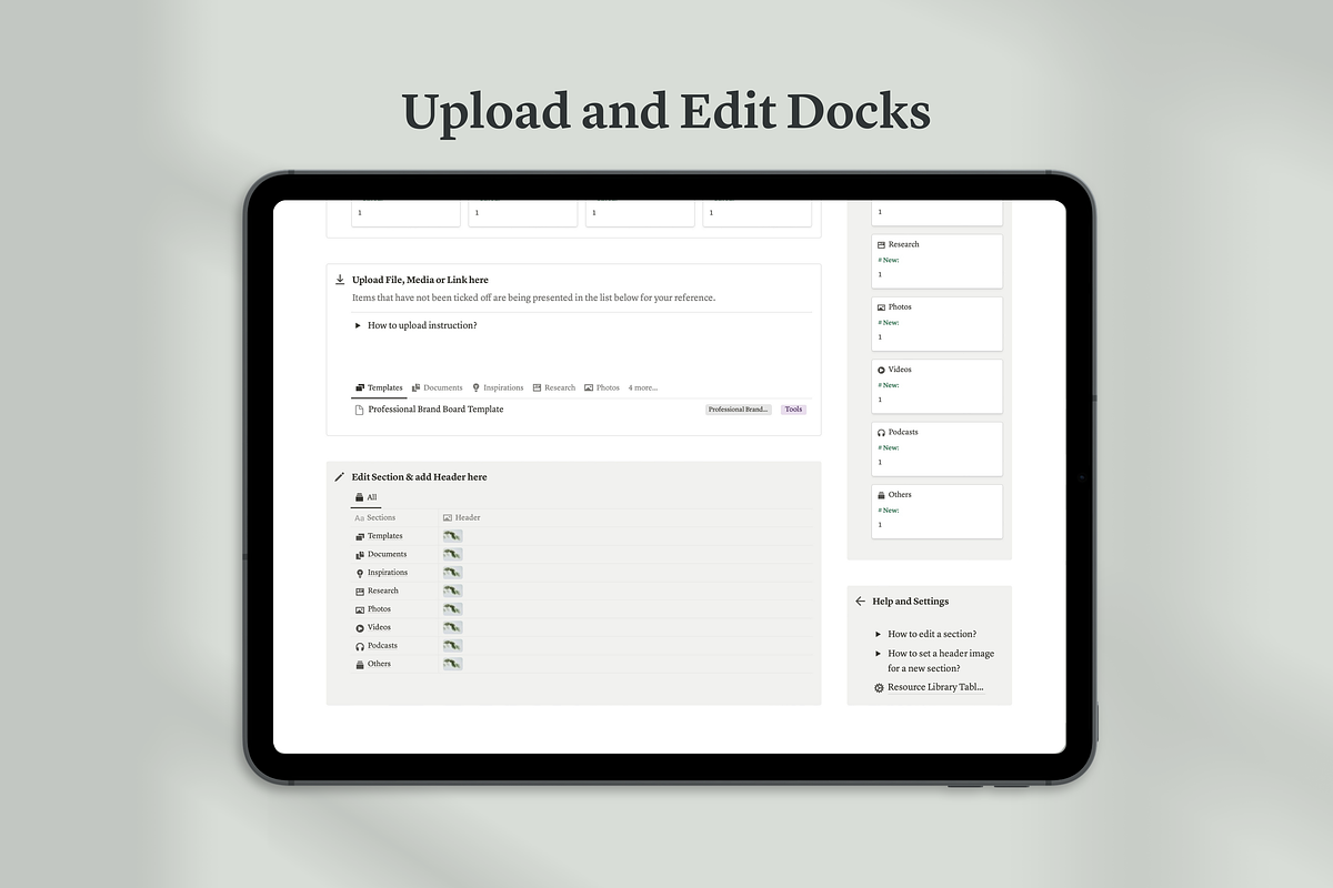 Notion Resource Library Hub, a Templates & Theme by Swyn.Studio (Photo 4 of 7)