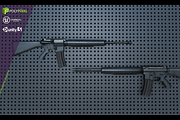 Weapon Pack: Assault Rifles, an Object 3D Model by PolyPixel (Thumbnail 4 of 9)