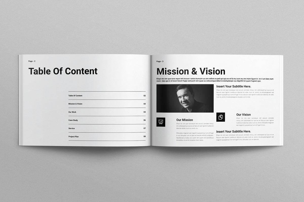 SEO Proposal Template Landscape, a Brochure Template by E-Type (Photo 2 of 7)