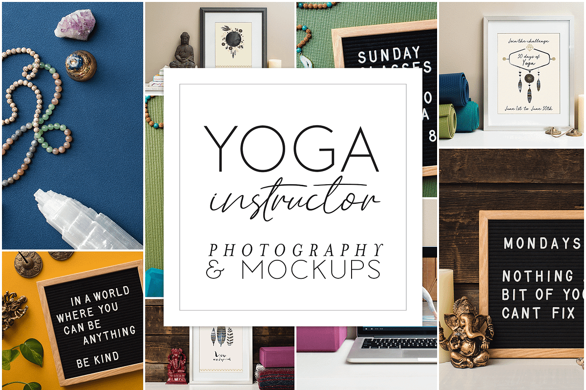 Yoga Instructor Mockup Bundle, a Books & Magazine Mockup by Ashley Alexandra Design (Photo 1 of 15)