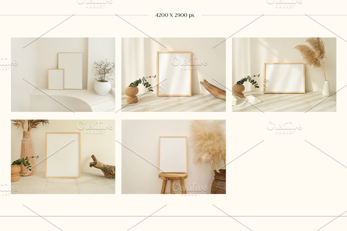 Frame Mockup Bundle, a Print Template by LOPEstudio (Photo 3 of 11)