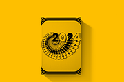 2024 typography style cover design, a Poster Template by NJ Himel (Thumbnail 8 of 18)