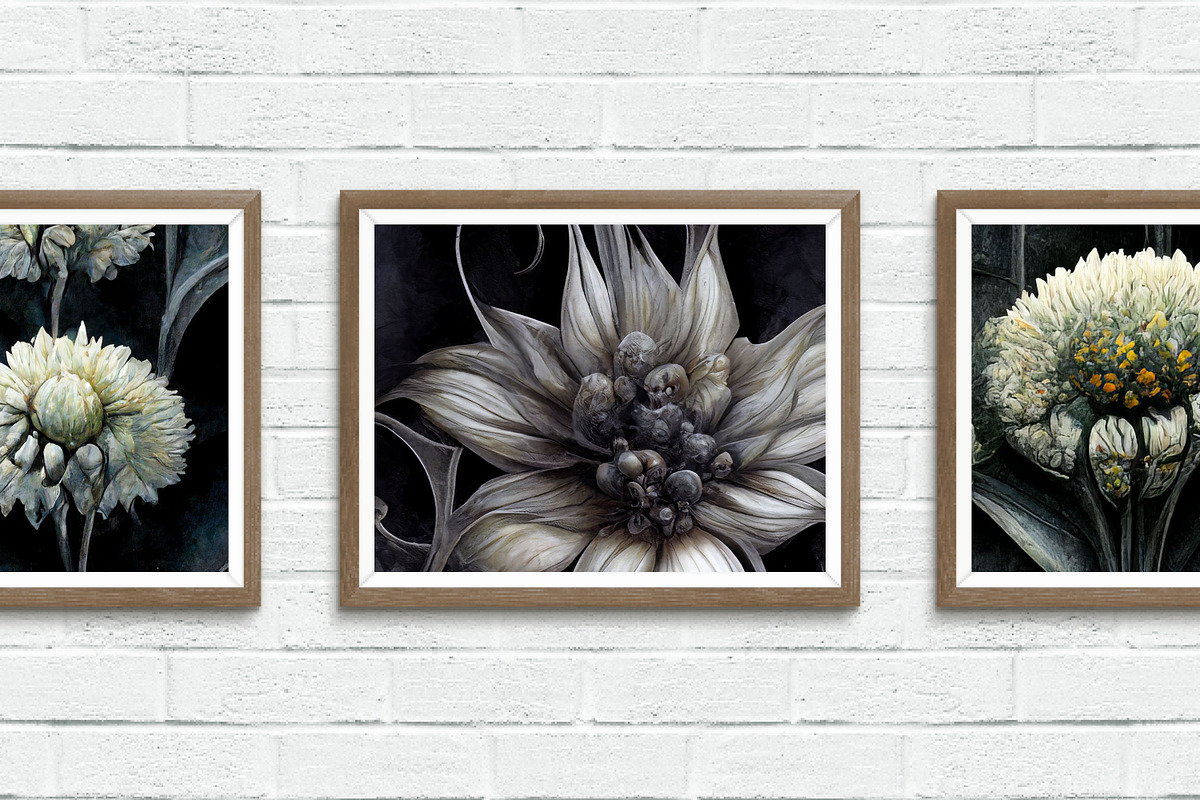 Gothic Gardens Elegant Dark Florals, a Pattern Graphic by Skritch Studio (Photo 2 of 7)
