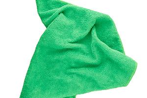 Microfiber cleaning cloth isolated, an Industrial Photo by BOOCYS