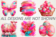 Brushstroke Whimsical Easter Png, an Illustration by RobertsArt (Thumbnail 3 of 6)