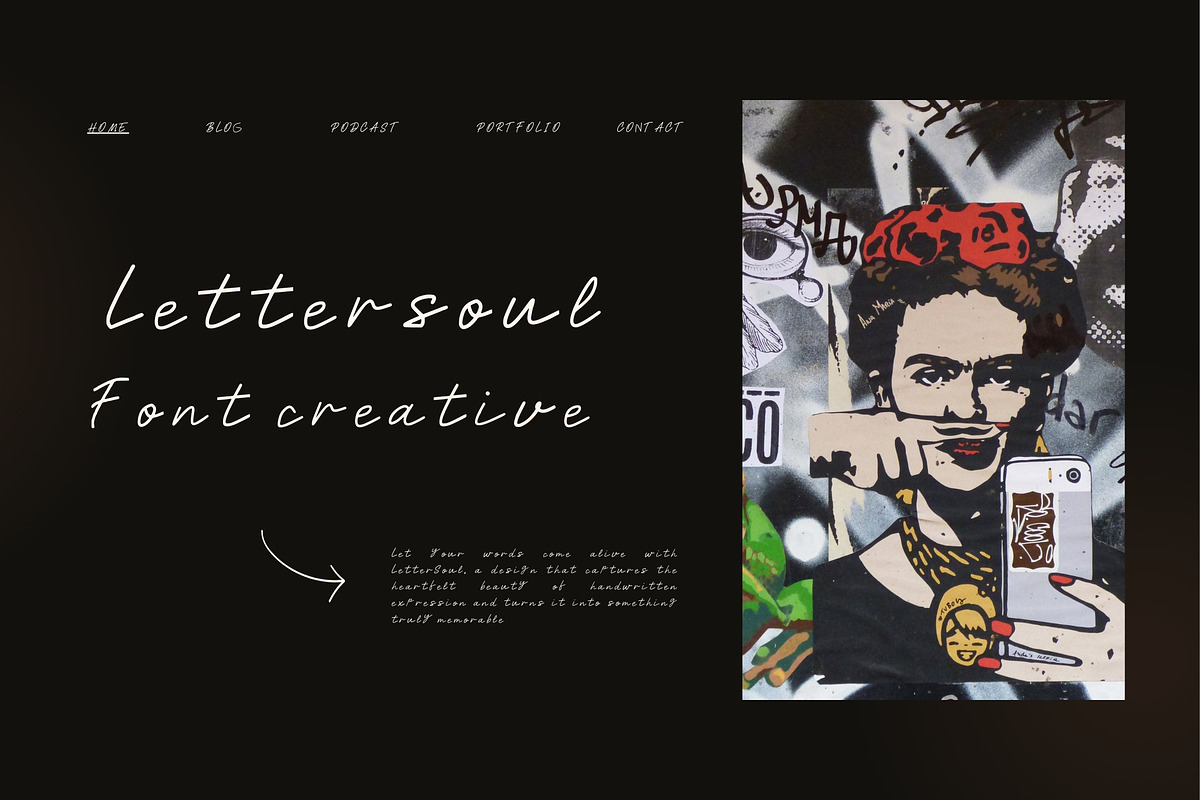 Lettersoul – Handcrafted Style, a Handwritten Font by adenpinkstore (Photo 3 of 4)