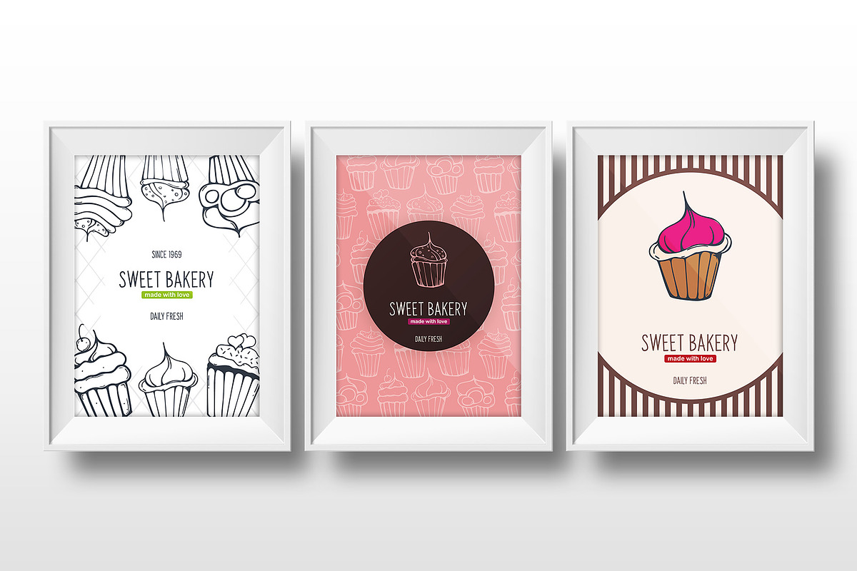 12 Cupcakes Posters, a Poster Template by Leo Edition (Photo 5 of 9)