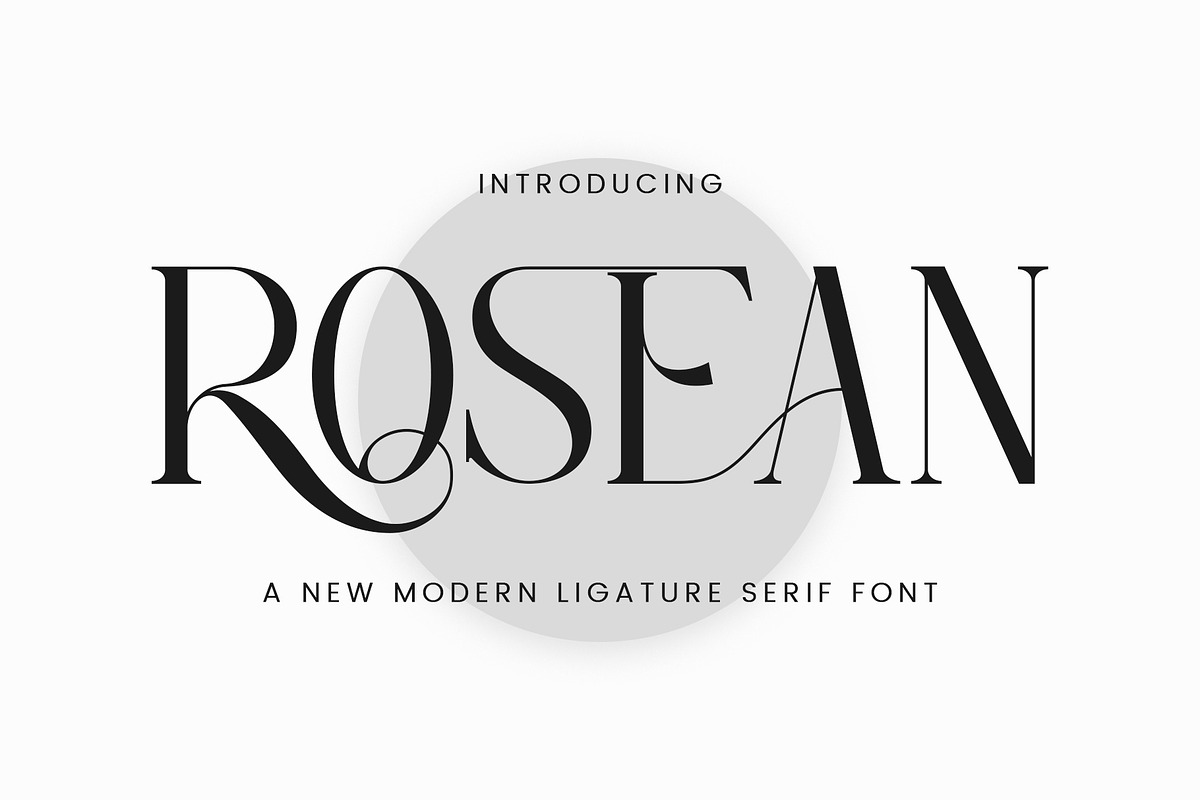 ROSEAN -Modern Ligature Serif Font, a Serif Font by AnnofaType (Photo 1 of 8)