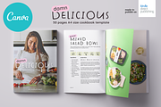 Canva Recipes Cookbook A4 Template, a Magazine Template by DeLaGranSiete (Thumbnail 1 of 11)