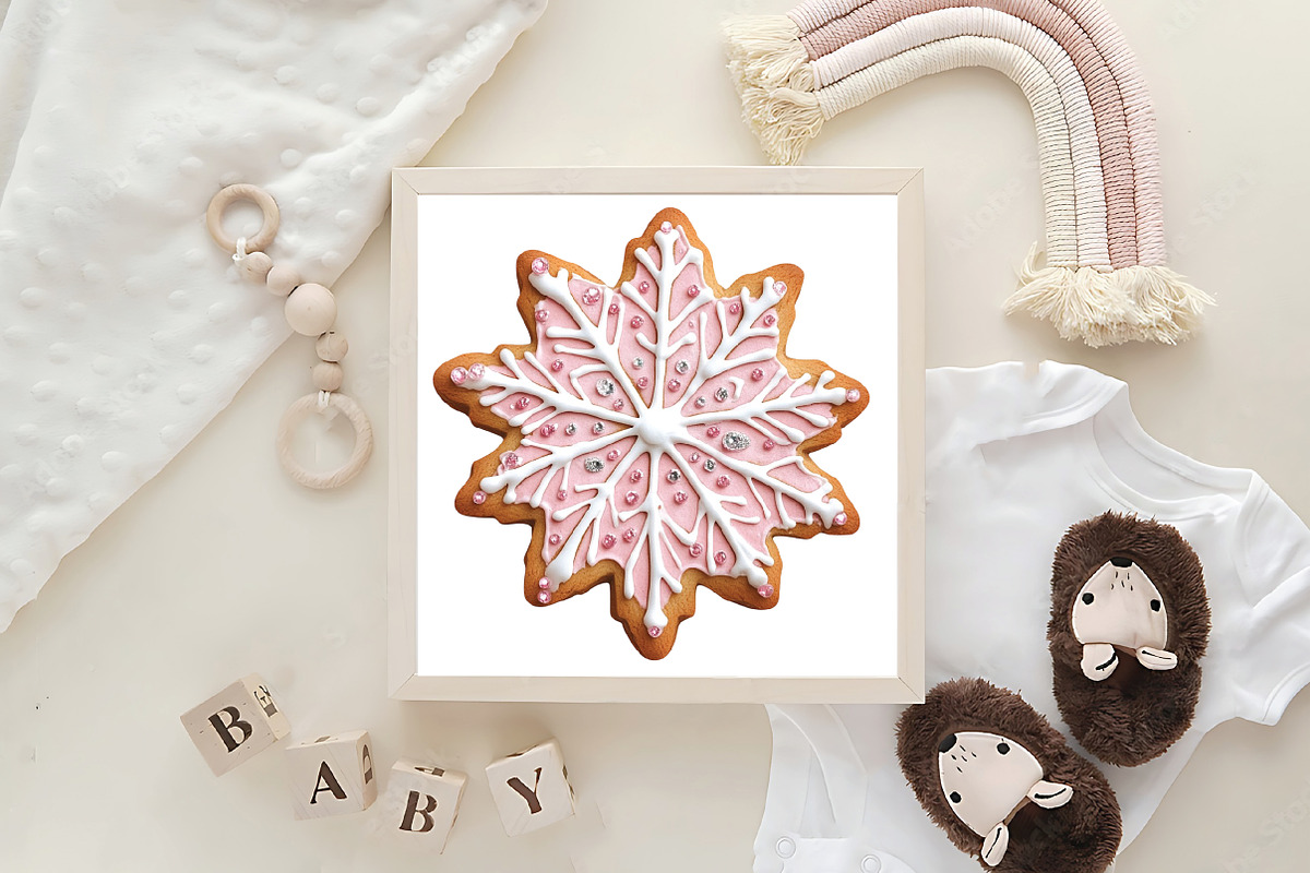 Pink Christmas Gingerbread Sublimati, an Illustration by CraftArtStudio (Photo 6 of 6)