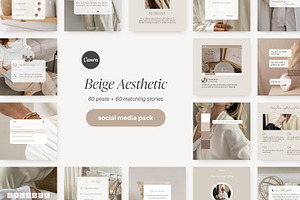 Beige Aesthetic Instagram Templates