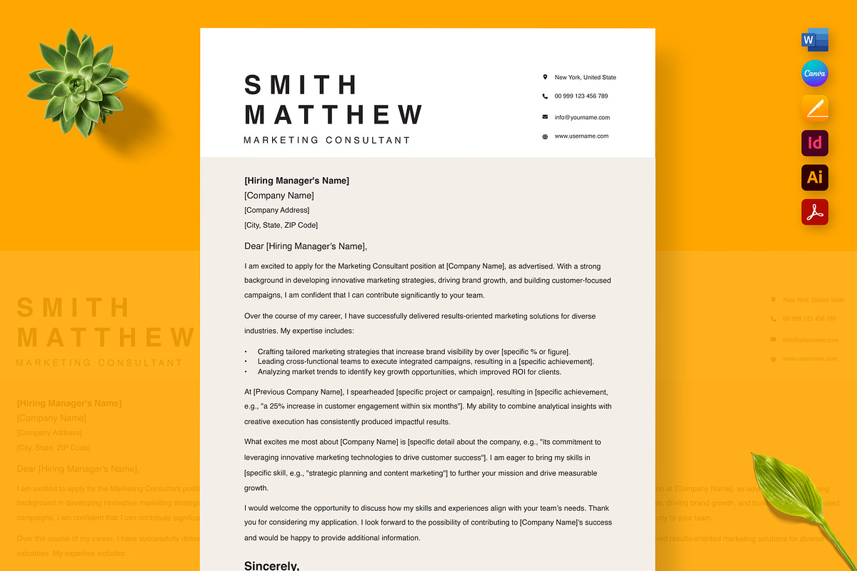 USA Job Market Resume Template, a Resume Template by Nur Designer (Photo 2 of 4)