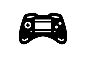 Game controller solid icon, a Solid Icon by Creative priyanka