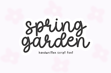 Spring Garden | Cute Script Font