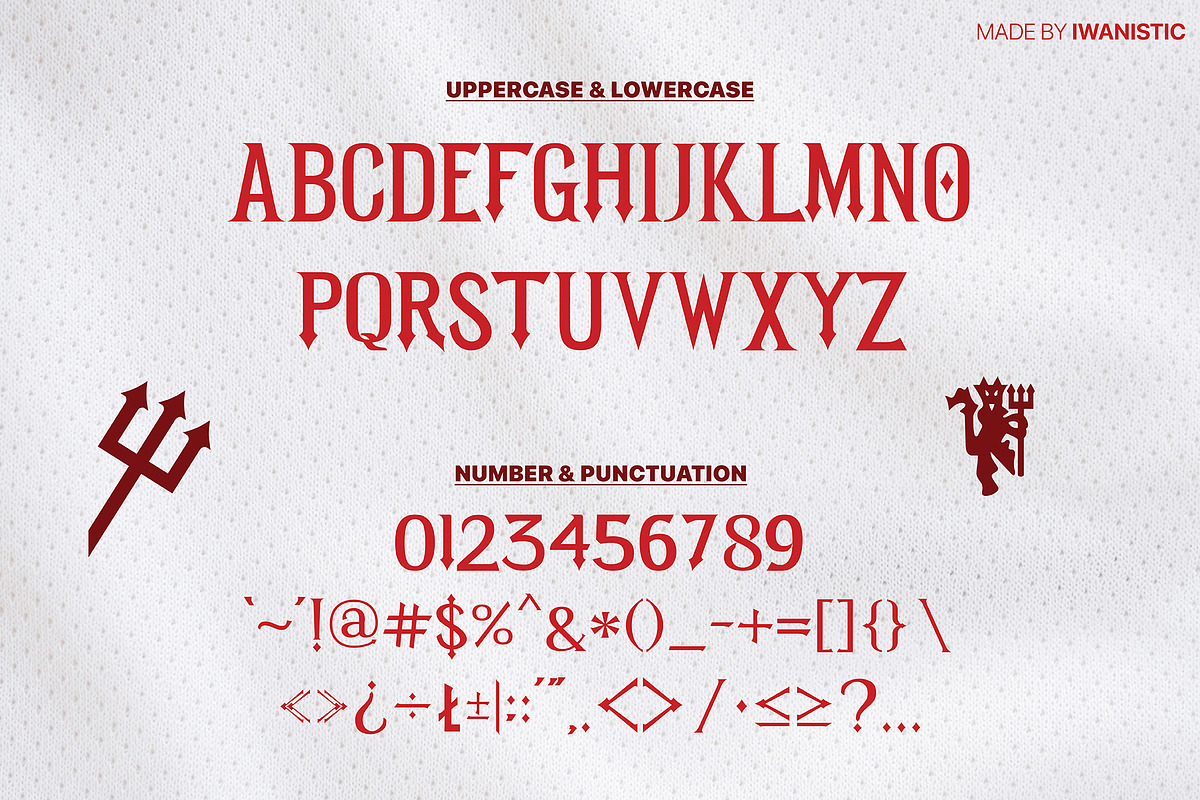 Ala Manchester United 2025 2026 Kit, a Serif Font by Iwanistic (Photo 4 of 15)
