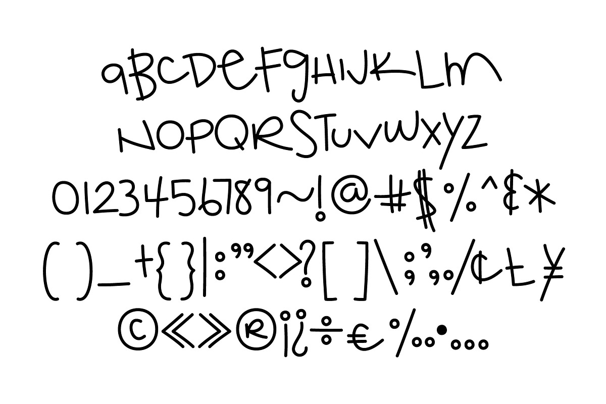 No Regrets Font, a Handwritten Font by Miss Tiina (Photo 2 of 3)