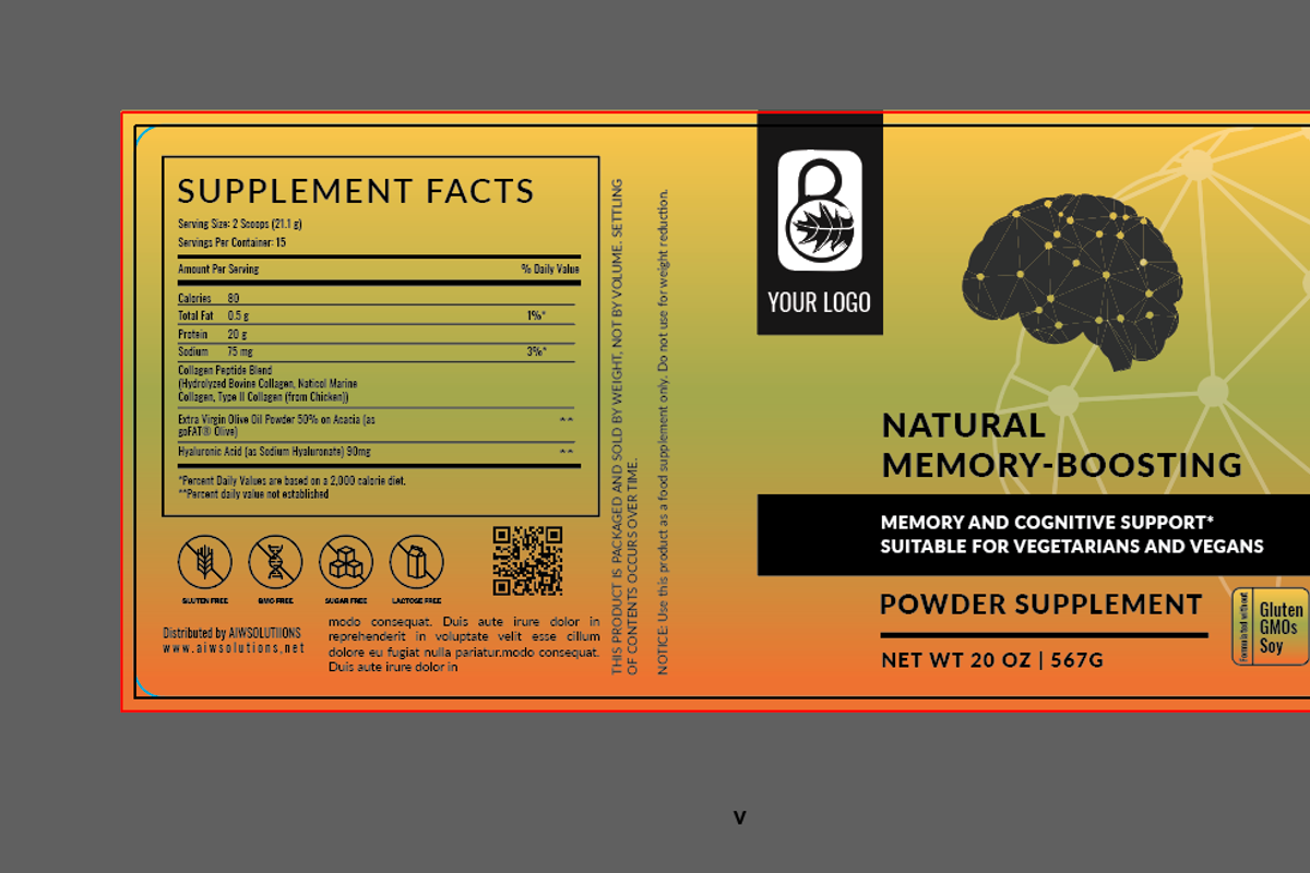 Memory Boosting Label Template, a Stationery Template by AIW SOLUTIONS