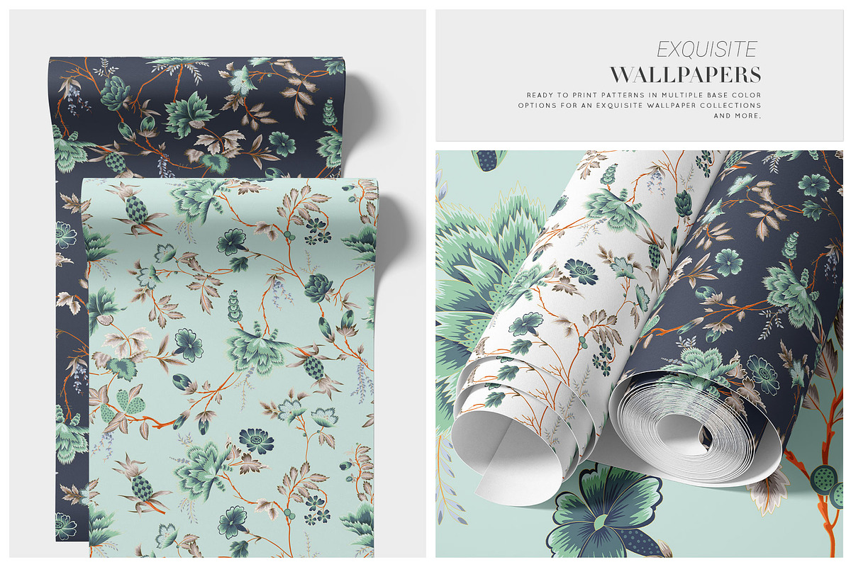 Bordeaux Garden Vintage Floral Print, a Pattern Graphic by Pink Linen (Photo 10 of 13)