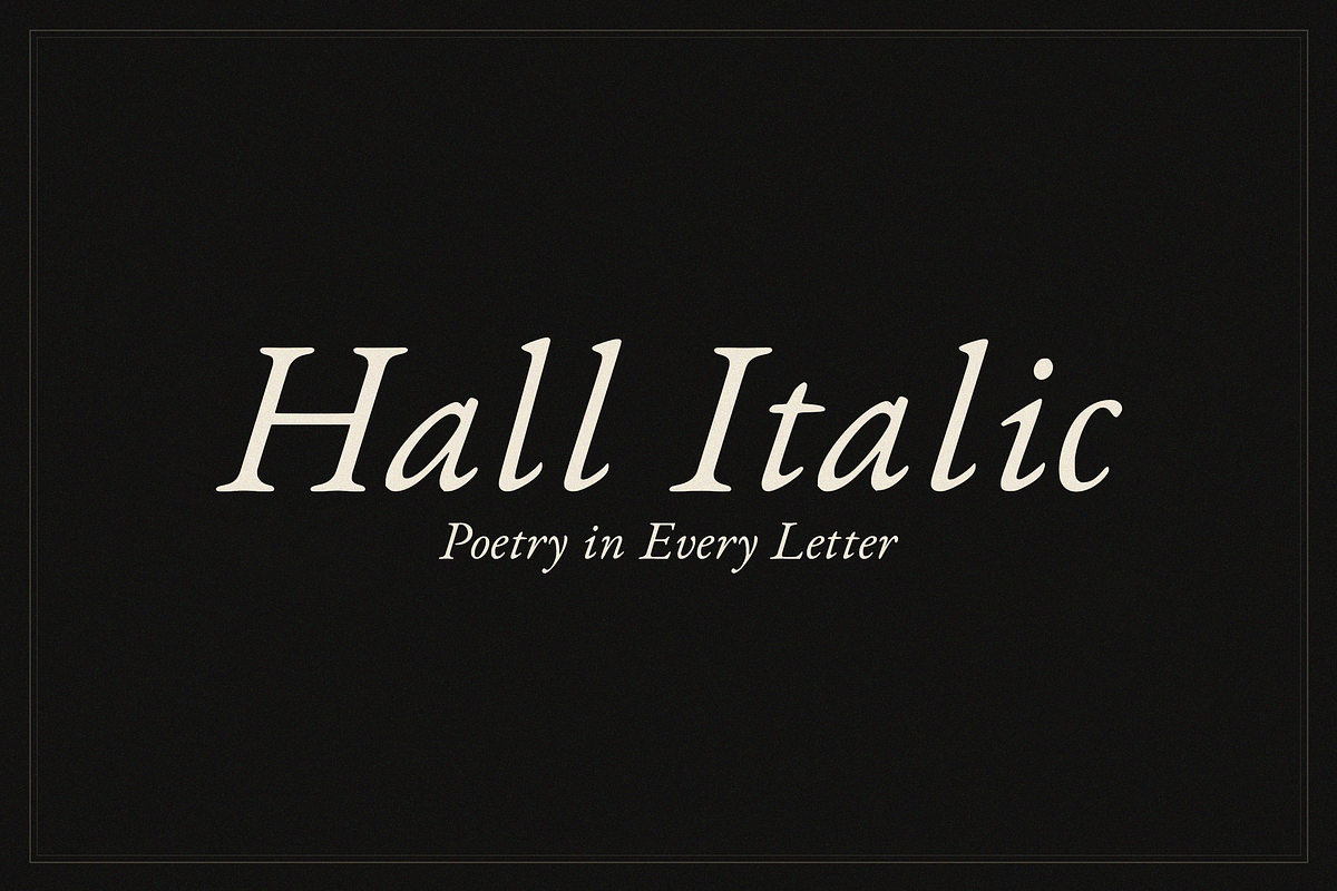 Hall Italic - Typeface, a Serif Font by Lilithcollageart (Photo 10 of 10)
