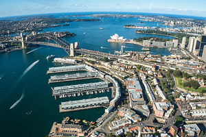 Aerial view of Sydney cityscape