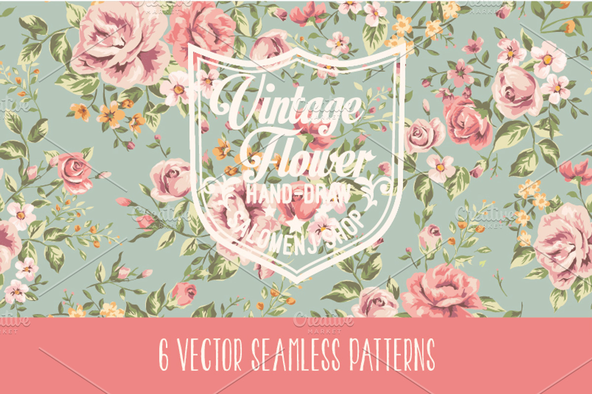 Vintage seamless patterns Vol.1
