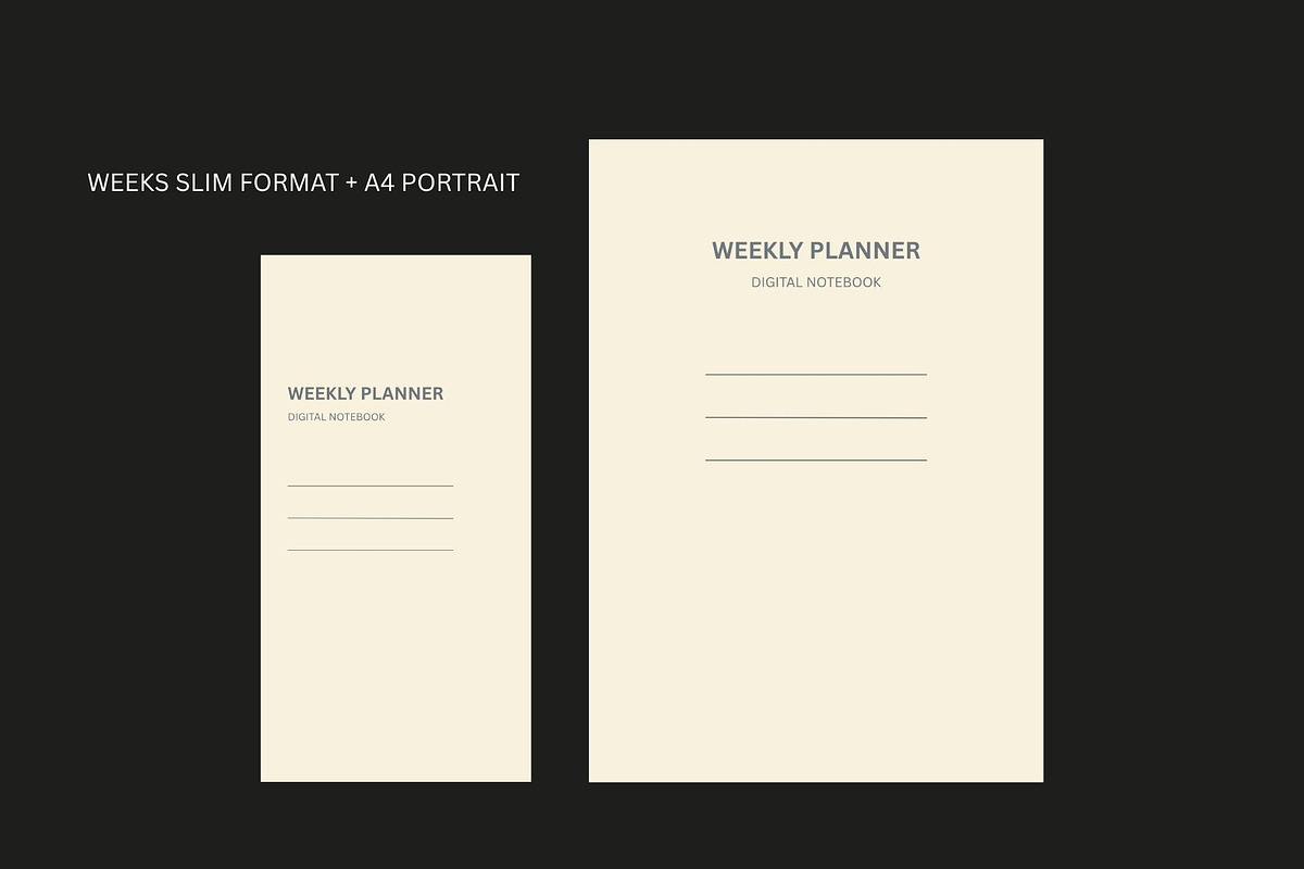 Digital Weekly Planner/Notebook ADHD, a Stationery Template by Ashiya Pixel (Photo 9 of 18)