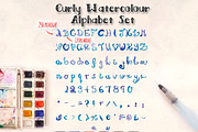 2 Watercolor Alphabet Brush Sets, a Brush Add-On by Violet LeBeaux (Thumbnail 2 of 5)