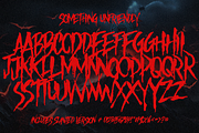 Something Unfriendly - Horror Font, a Font by The Branded Quotes (Thumbnail 5 of 6)
