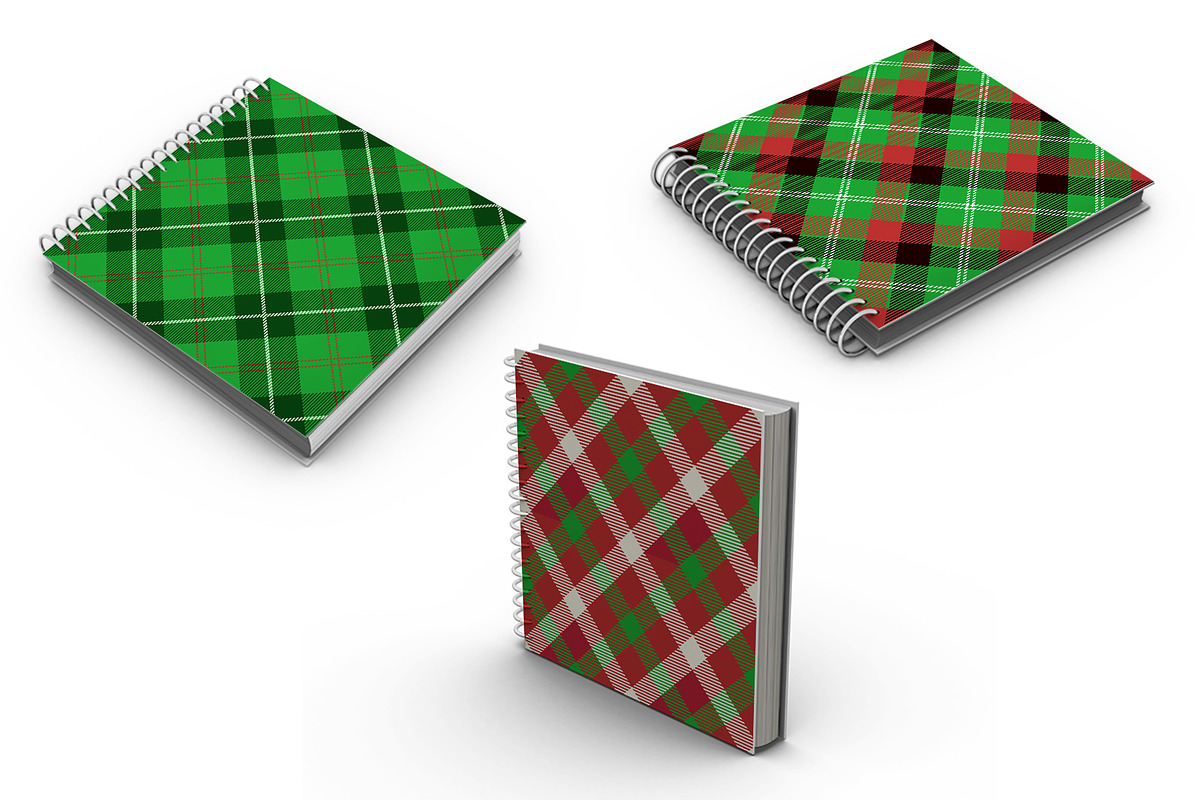 Christmas Seamless  Plaid Patterns, a Pattern Graphic by Vectorchoice (Photo 4 of 6)