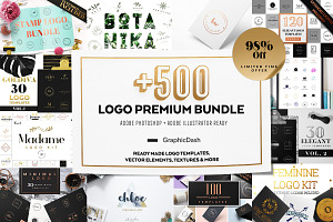 500 Premium Logo Bundle - 98%OFF