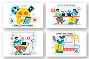 10 Social Media Reaction Video, a Person Illustration by denayunebgt (Thumbnail 3 of 4)
