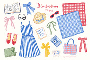 Picnic time - illustrations & frames, an Object Graphic by alenaganzhela (Thumbnail 6 of 11)