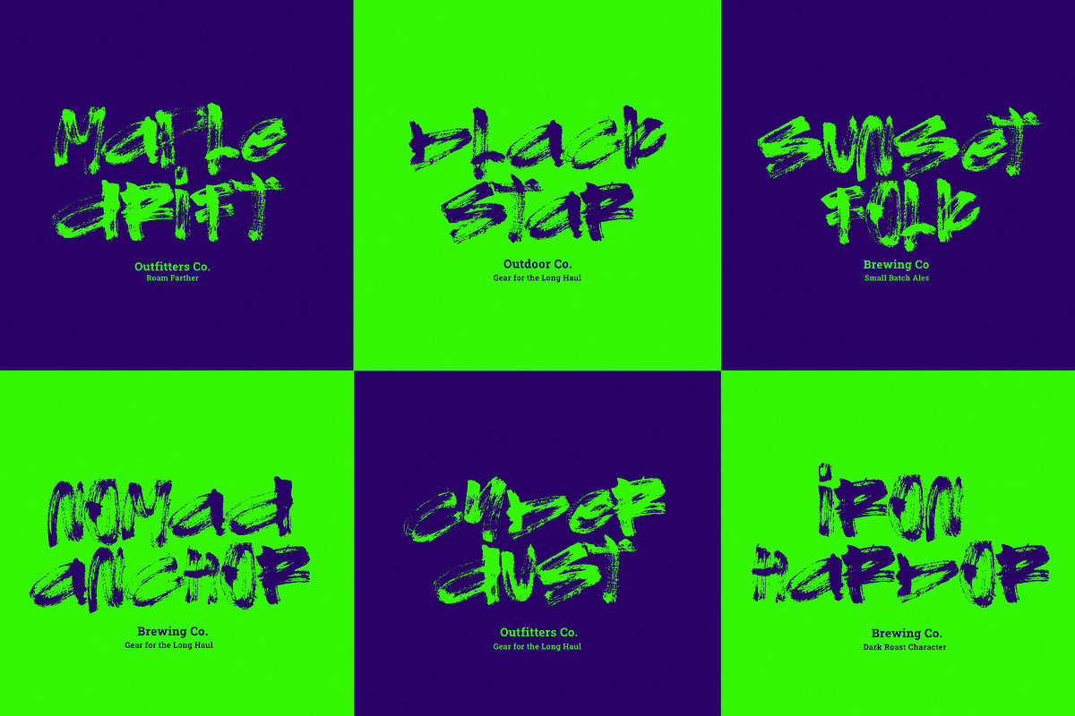 Drift | Experimental Brush Font, a Handwritten Font by Ardana Creative (Photo 2 of 13)