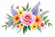 Pastel Floral Watercolor Art, an Illustration by jahid234 (Thumbnail 10 of 11)