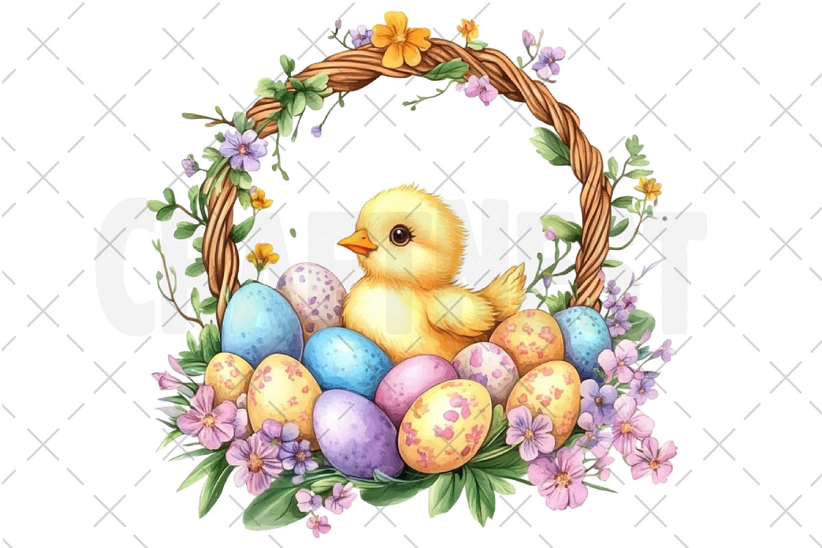 Watercolor Easter Clipart PNG, an Illustration by Craft Nest (Photo 10 of 12)