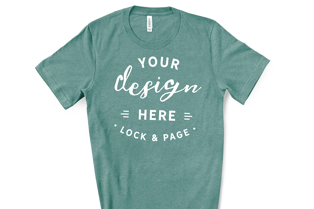 Male Bella Canvas 3001 Mockup Bundle, a Shirt Mockup by lock and page (Photo 28 of 60)