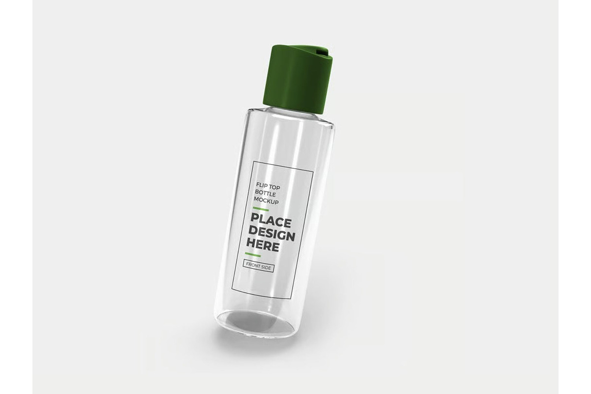 Flip Top Bottle Mockup Template Set, a Household Mockup by DesignRushMarket (Photo 5 of 11)