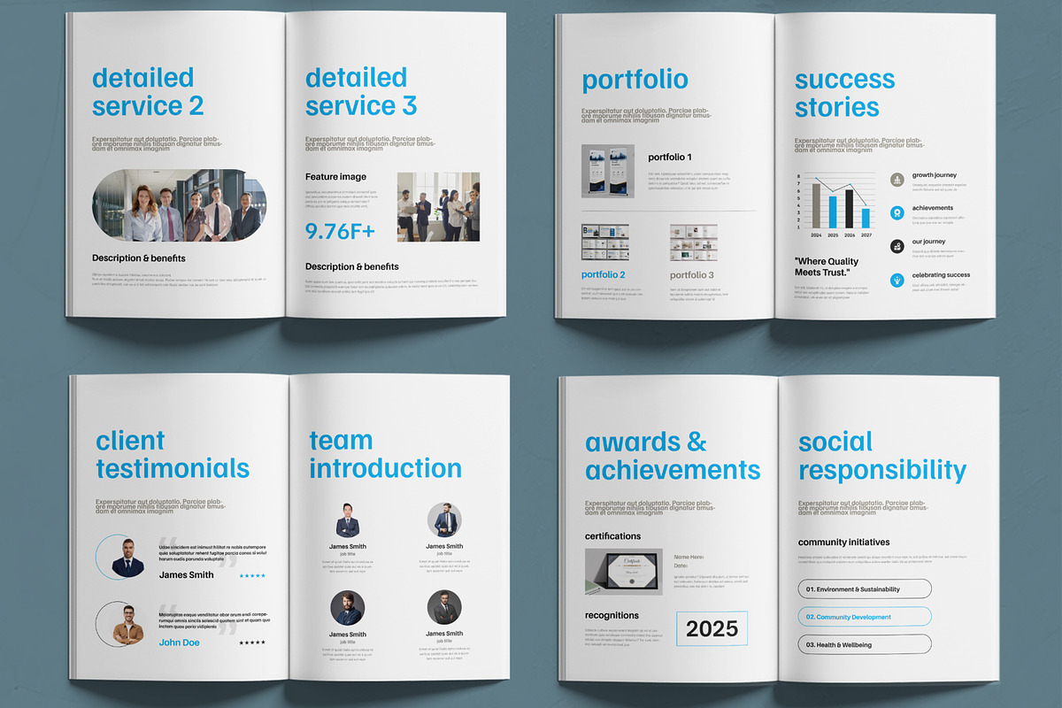 Company Profile Template, a Brochure Template by MightyDesign (Photo 3 of 6)