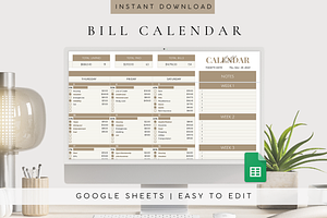 Google Sheets Bill Tracker 2024