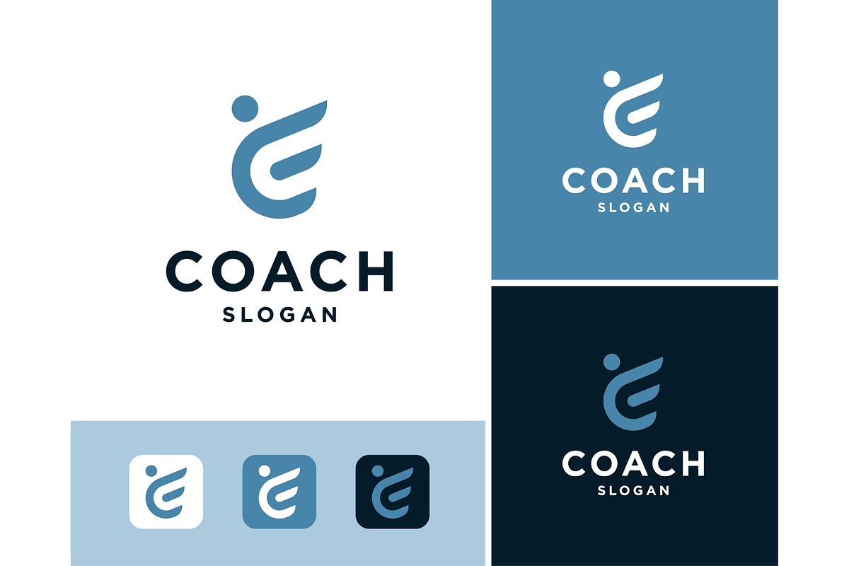 Letter C Coach Wellness Logo, a Branding & Logo Template by ika trisiana