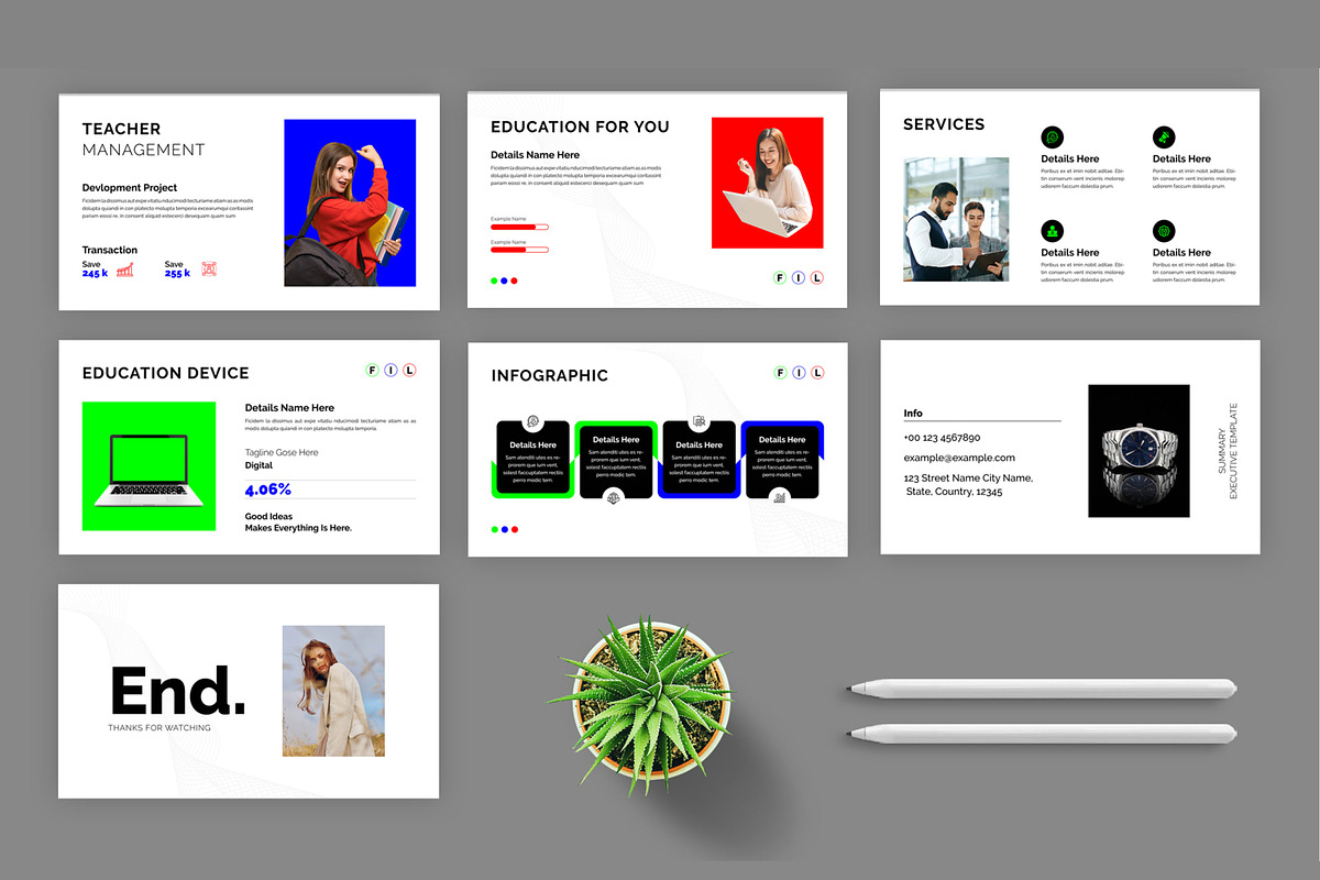 Education Presentation Layout, a Presentation Template by MightyDesign (Photo 4 of 7)