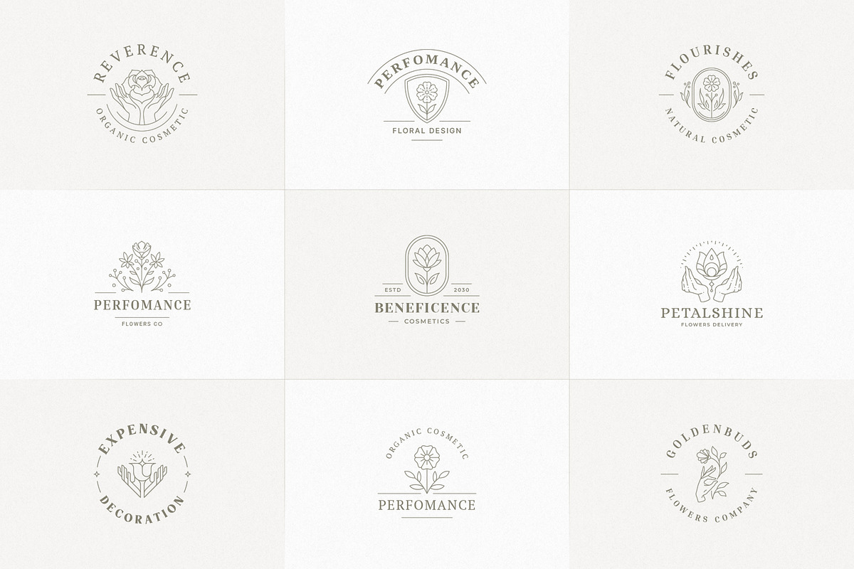 36 Botanical Logo Templates | Canva, a Branding & Logo Template by Vasya Kobelev (Photo 3 of 10)