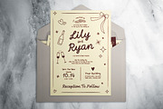 Playful Wedding Invitation Suite, an Invitation Template by The Good Store (Thumbnail 2 of 4)