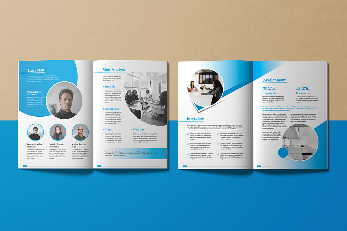 Annual Report Template, a Brochure Template by retrographix (Photo 3 of 6)
