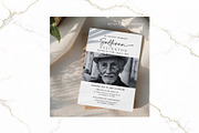 Funeral Invitation B&W Canva FR003, an Invitation Template by TyphoonStudio (Thumbnail 5 of 6)