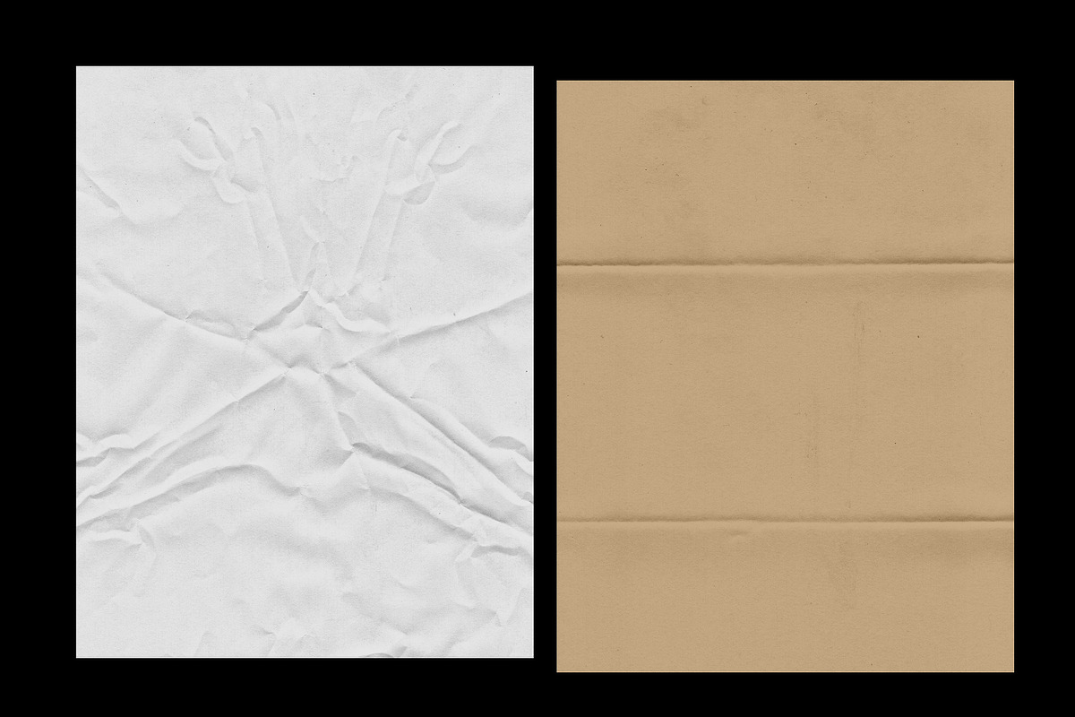 Folded & Wrinkled Paper Textures, a Texture Graphic by Duet Atelier (Photo 4 of 8)